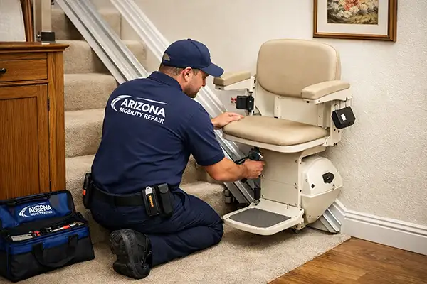 Stair lift repair technician